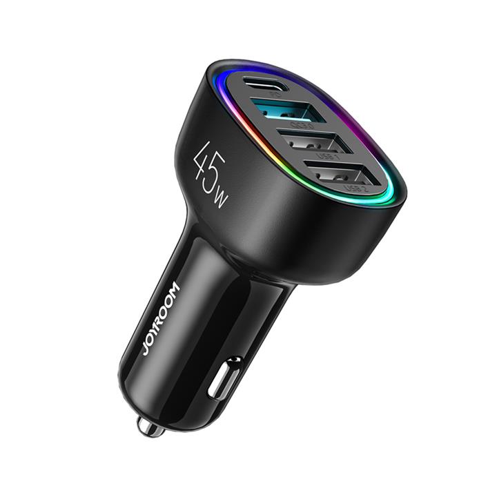 شارژر فندکی فست شارژ 4 پورت جویروم Joyroom JR-CL09 Car charger 45W Fast charger